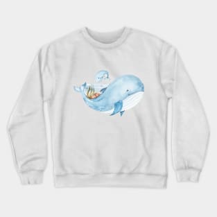 Cute whale Crewneck Sweatshirt